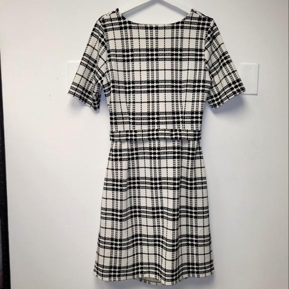 MOTHERHOOD MATERNITY NURSING Black & White LIFT UP ZIPPER DETAIL NURSING DRESS L - Picture 9 of 16